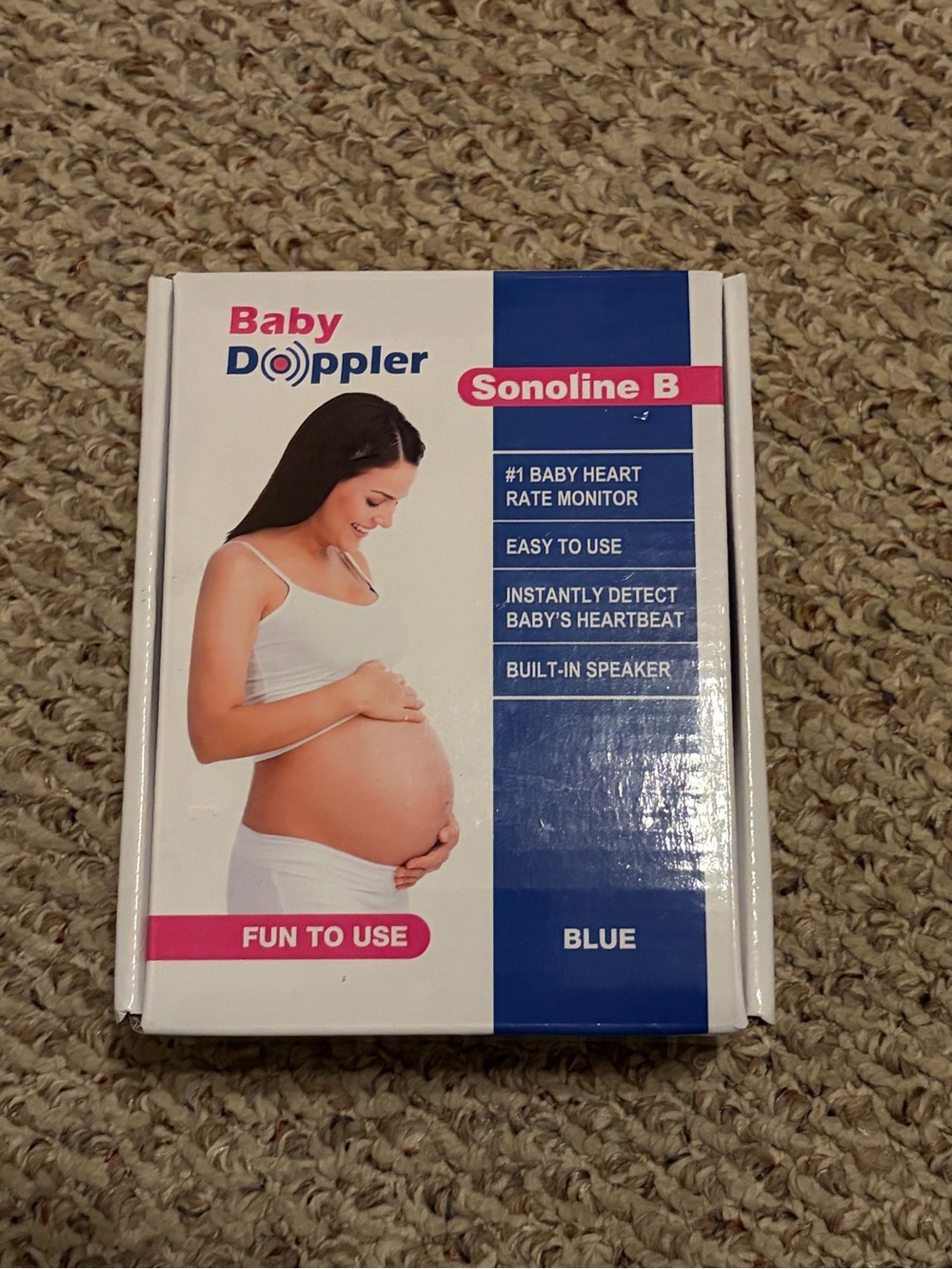 Sonoline B Baby Blue Doppler Heart Monitor Manual Ultrasound Tested - No Gel